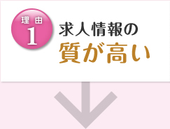 求人情報の質が高い